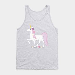 Unicorn with Daisies in her Mane Tank Top